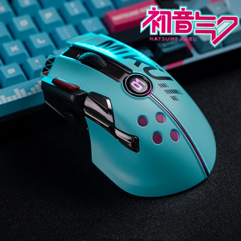 Pc Gaming Hatsune Miku - Hatsune-Souris de jeu sans fil avec