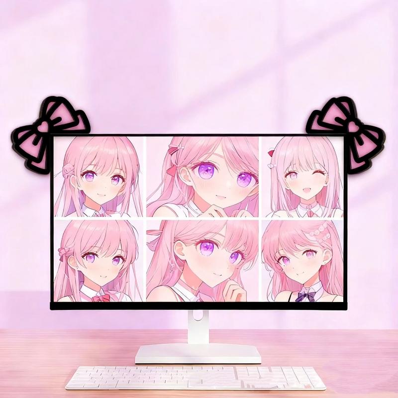 Pc Gaming Kawaii - Nouvelles décorations d'écran en bois en