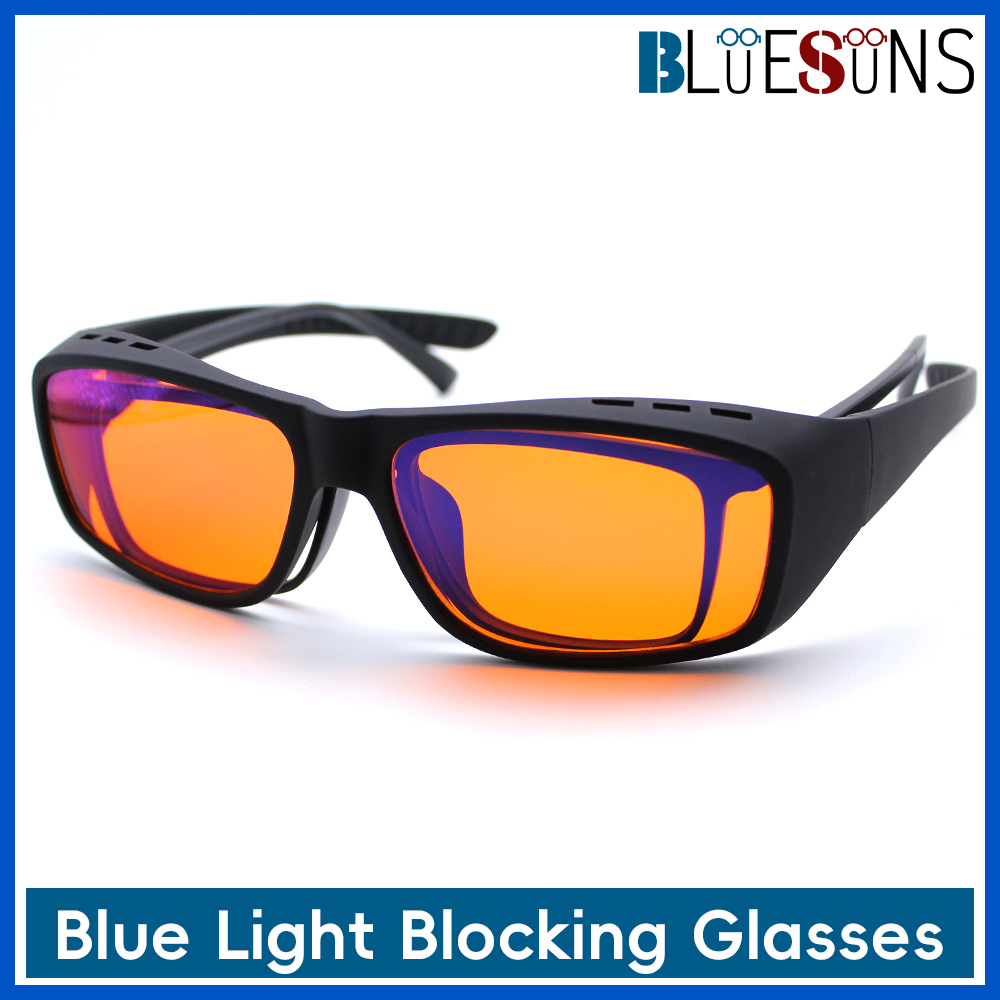 Gaming Glasses Blue Light - Lunettes anti-lumière bleue surdimensionnées avec verres