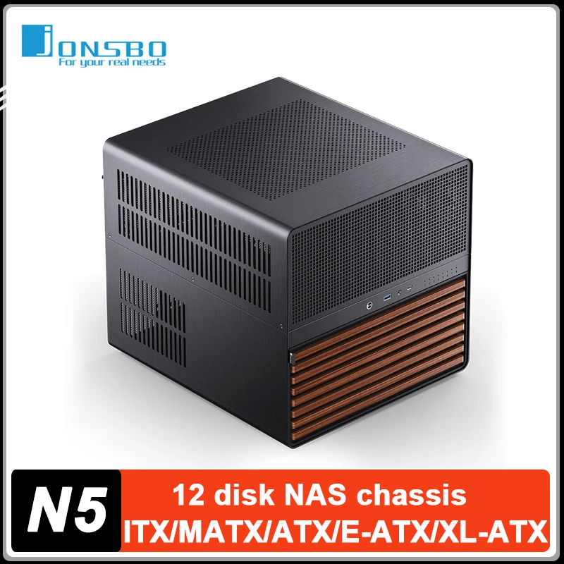 Atx Power Supply - Boîtier NAS JONSBO N5 Noir 12