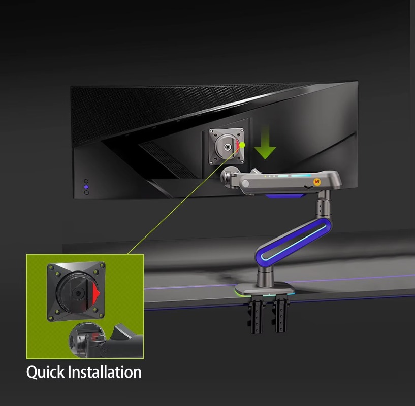 Monitor Stand - Bras de moniteur de jeu ERGONOMIC