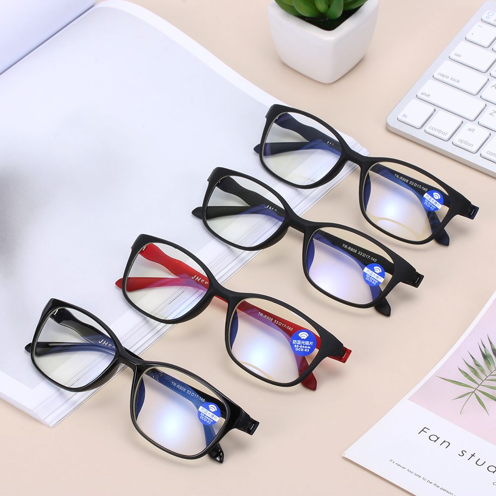 Gaming Glasses Blue Light - Lunettes d'ordinateur flexibles unisexes, lunettes anti-bleu,