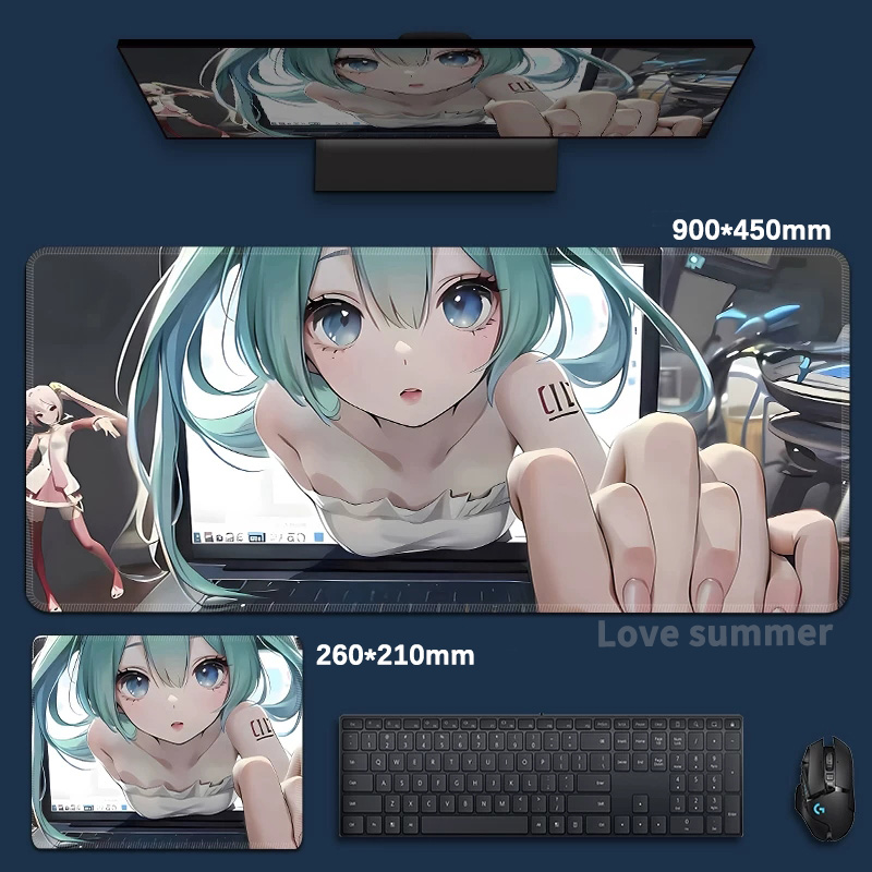 Grand tapis de souris de jeu A - Pc Gaming Hatsune Miku avis et prix