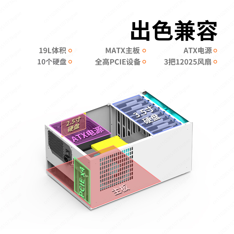 Châssis NAS B8 8 positions ATX - Atx Power Supply avis et prix