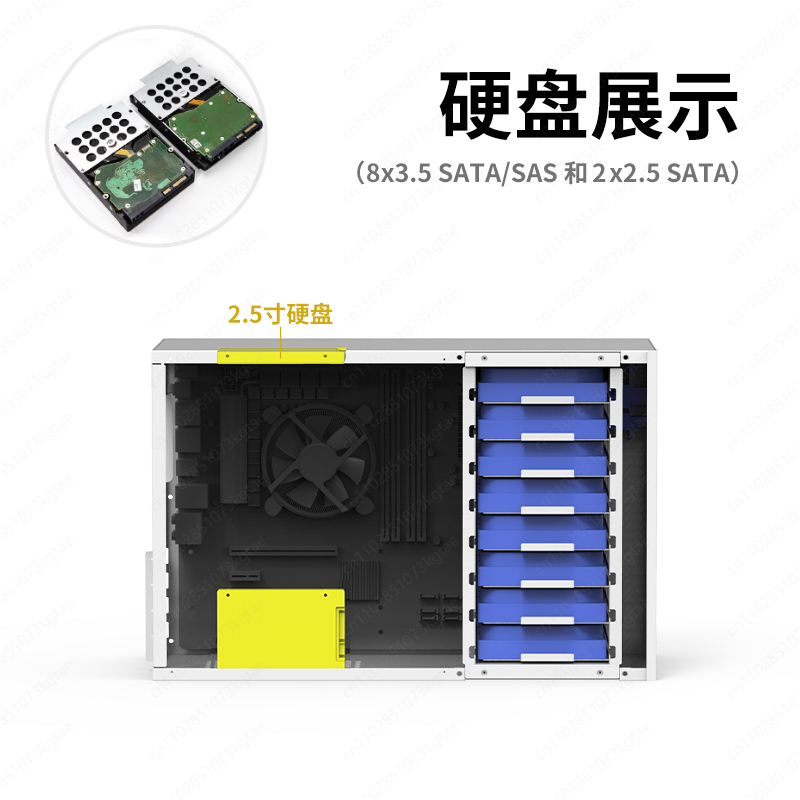 Châssis NAS B8 8 positions ATX - Atx Power Supply avis et prix