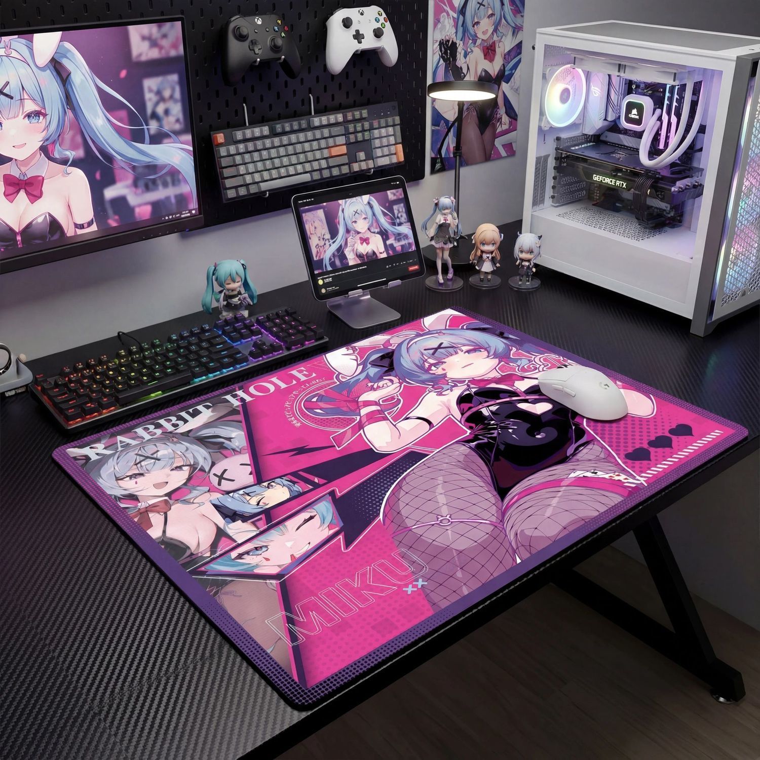 Tapis de souris de jeu extra l - Pc Gaming Hatsune Miku avis et prix
