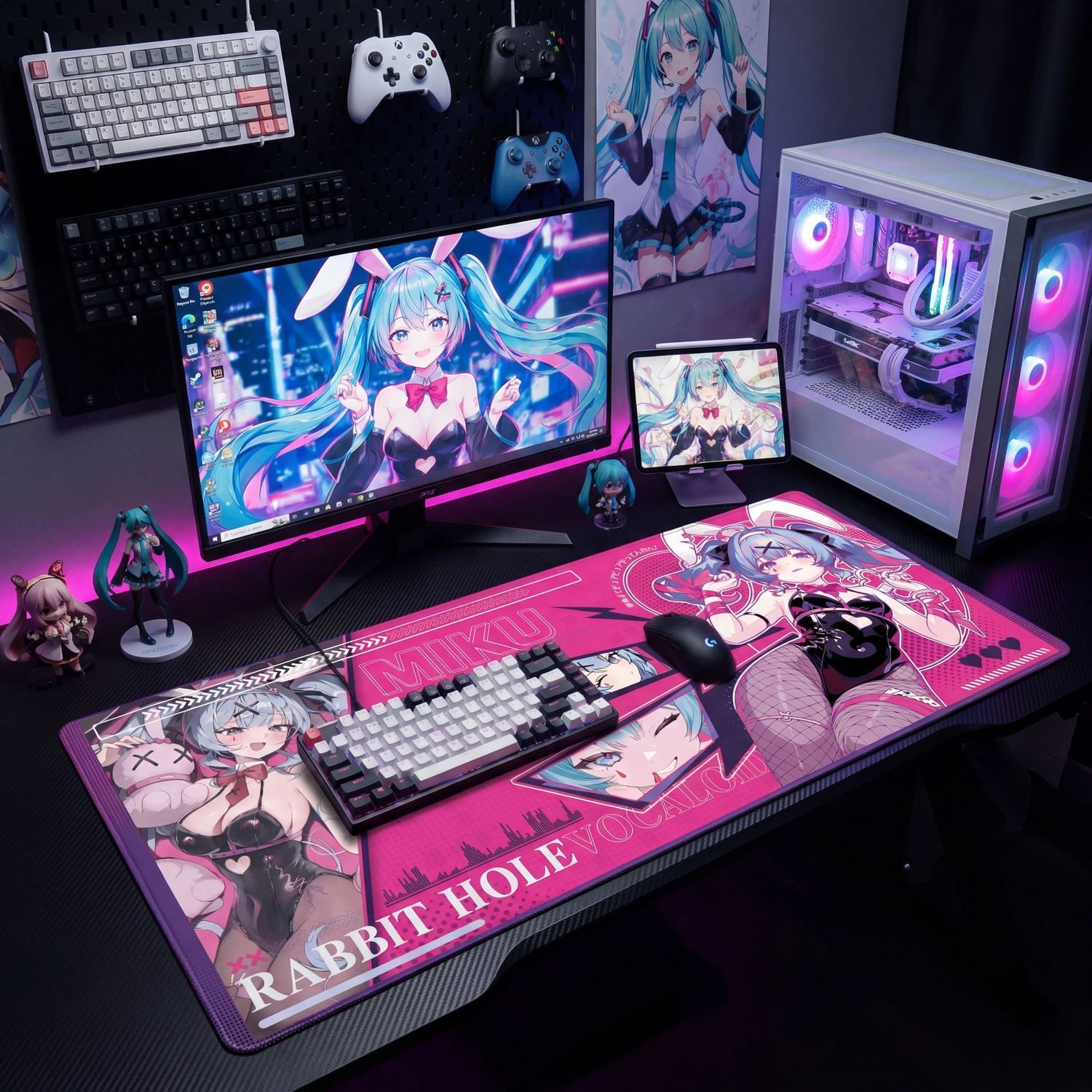 Tapis de souris de jeu extra l - Pc Gaming Hatsune Miku avis et prix