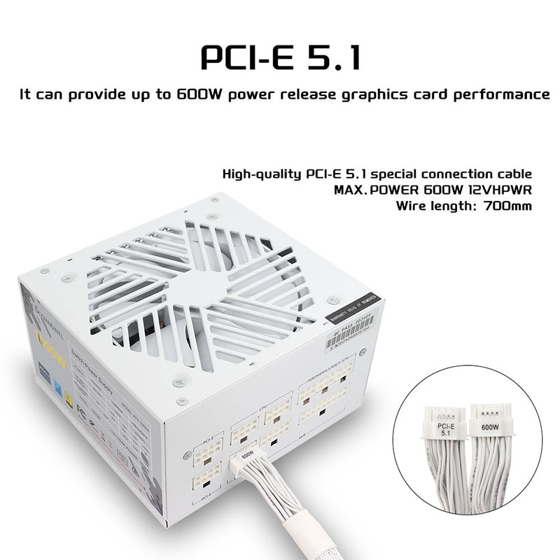 Blanc 750w 850w 1000W 1200W Wa - Atx Power Supply avis et prix
