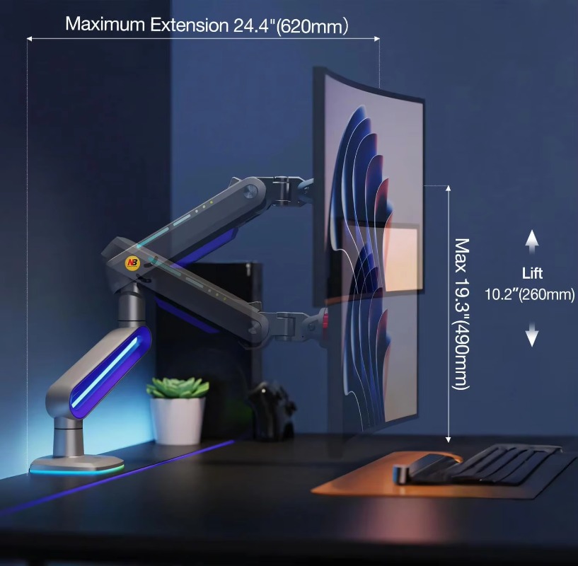 Bras de moniteur de jeu ERGONO - Monitor Stand avis et prix