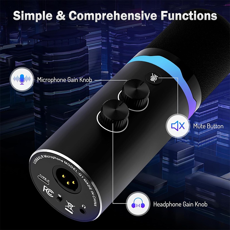 Microphone de jeu USB avec bra - Monitor Stand avis et prix